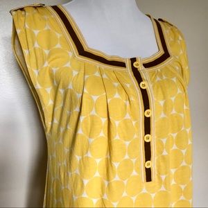 Marc Jacobs Yellow Printed Tank